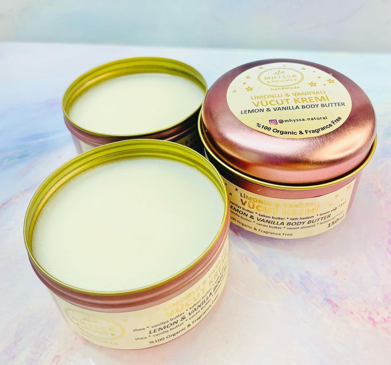 Limonlu & Vanilyalı Vücut Butter (150ml)