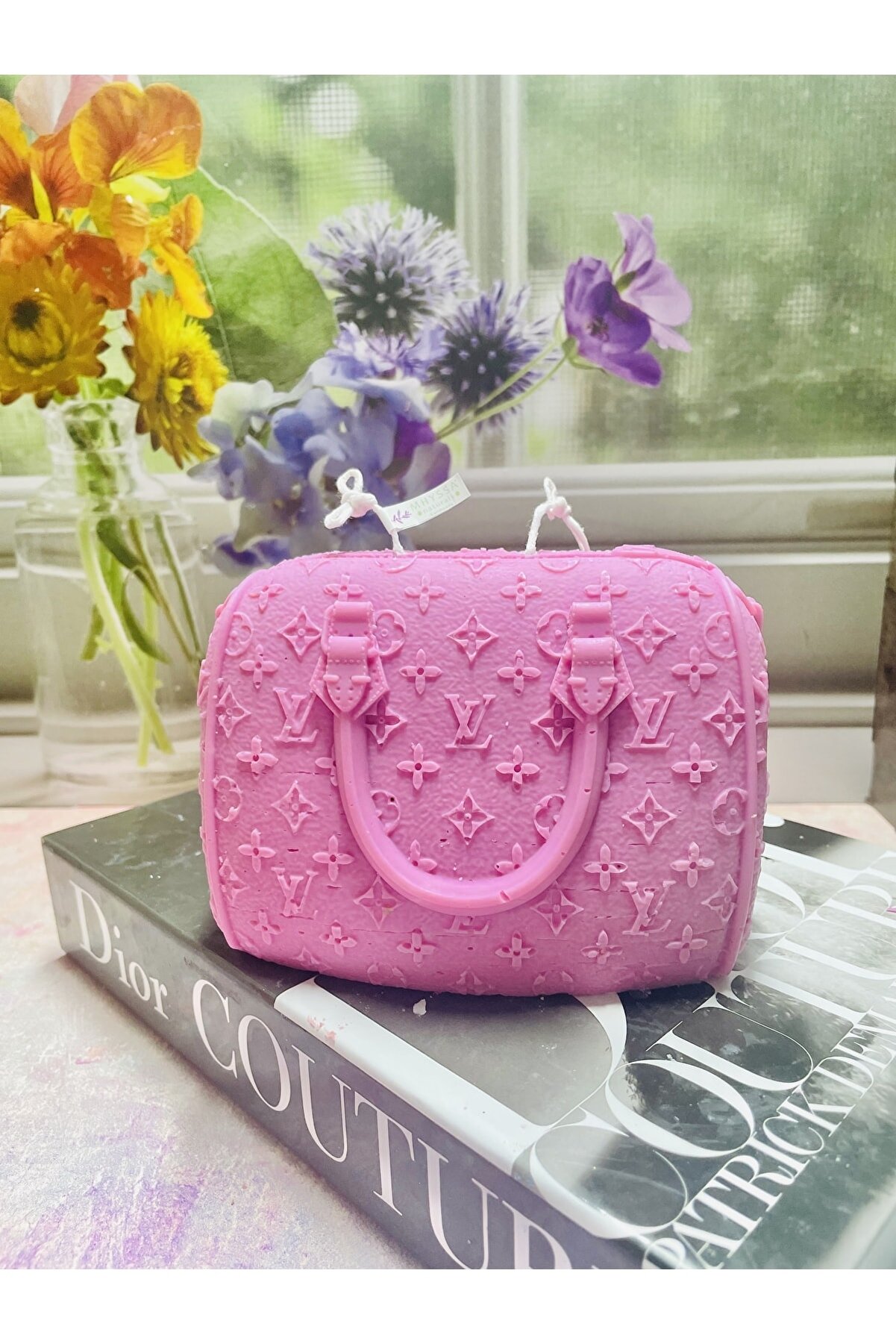 pembe lv çanta büyük
